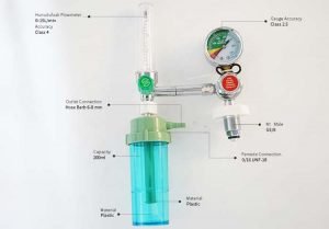 Oxygen Flowmeter with Humidifier