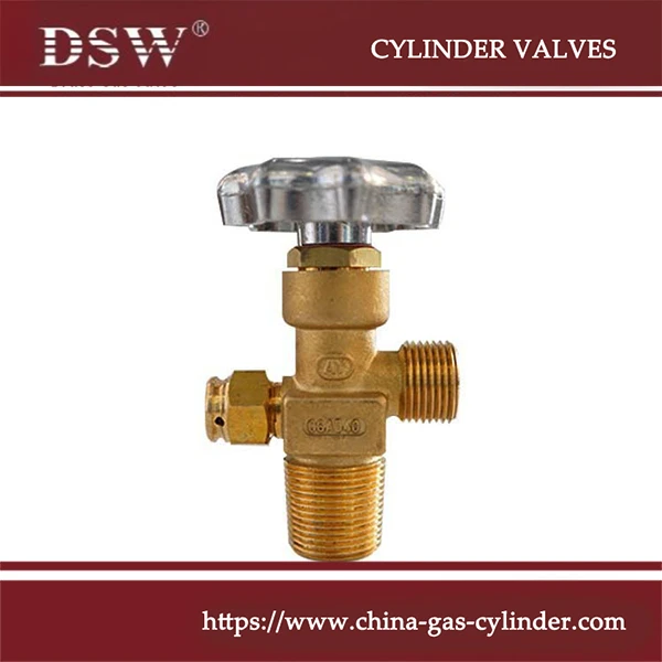 Gas cylinder valves with GB8335 PZ27.8 inlet and G5/8 outlet